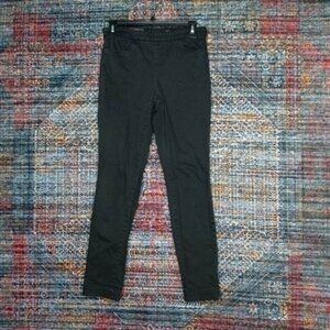 JCREW womens black Dannie exposed back zipper skinny pants 2x28 b0904 EUC